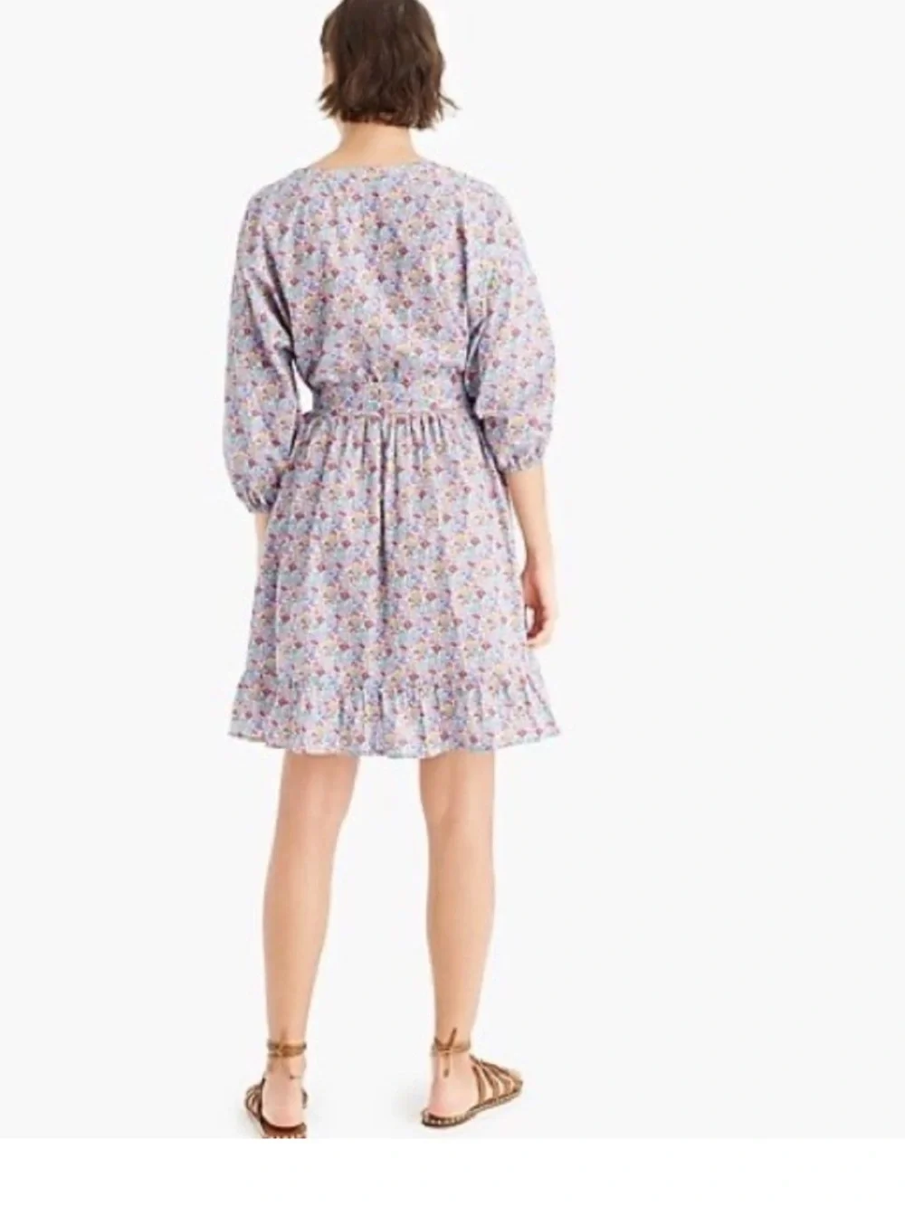 J. Crew Ruffle tie-waist dress in Liberty of London favorite flowers